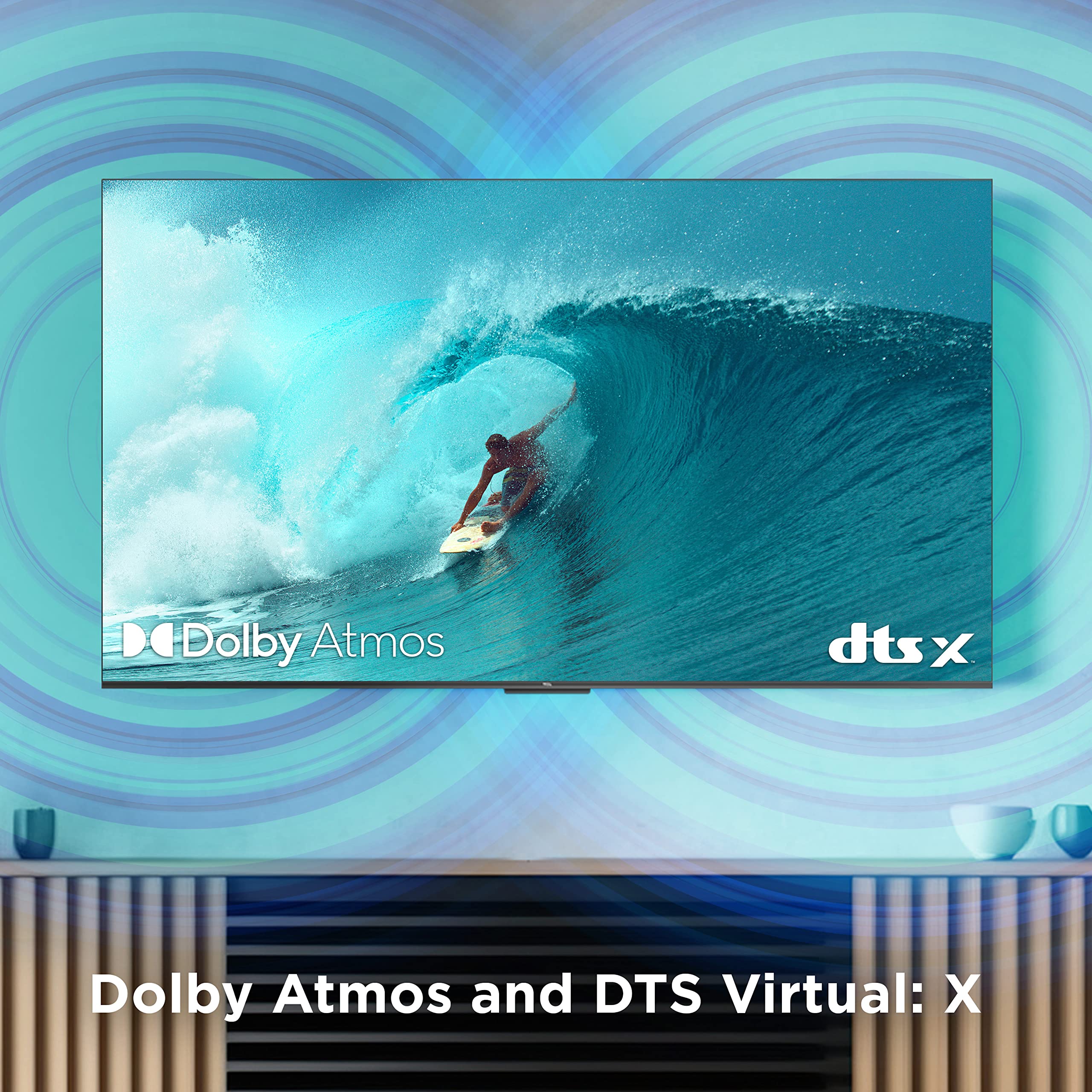 TCL 55-Inch 4K LED Smart TV (55S450G, 2023) - Dolby Vision, HDR Pro, Dolby Atmos, Google Assistant, Voice Remote, Alexa Compatible,